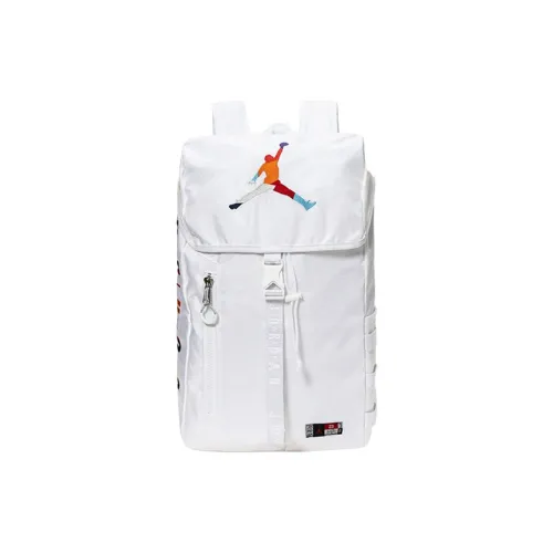 Jordan Полиэстер Баскетбольная Сумка Рюкзак Стандартный Унисекс Белый