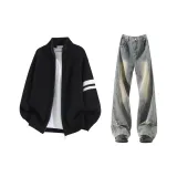 Чёрные + Жёлтый Грязь Брюки