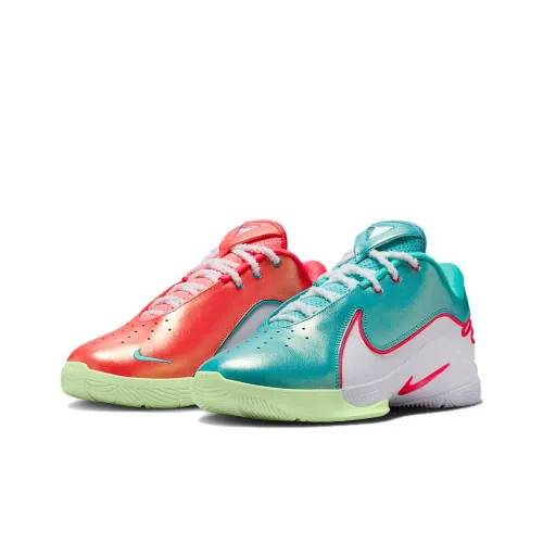 Nike LeBron 22 Баскетбольные кроссовки Low Топ Зеленый, Белый, Красный Мужской