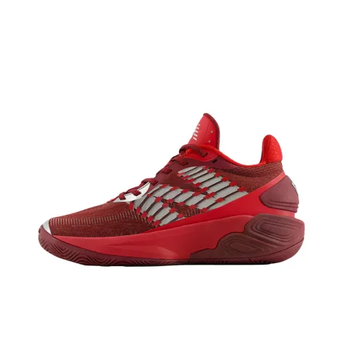 New Balance Two WXY V5 Дышащая Поддержка Сцепление Баскетбольные кроссовки Унисекс Красный Серебряный