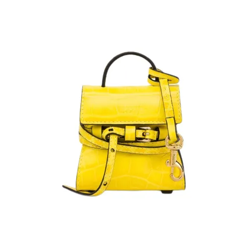 MOSCHINO Ткань с коровьей кожей кошелек для монет женский желтый