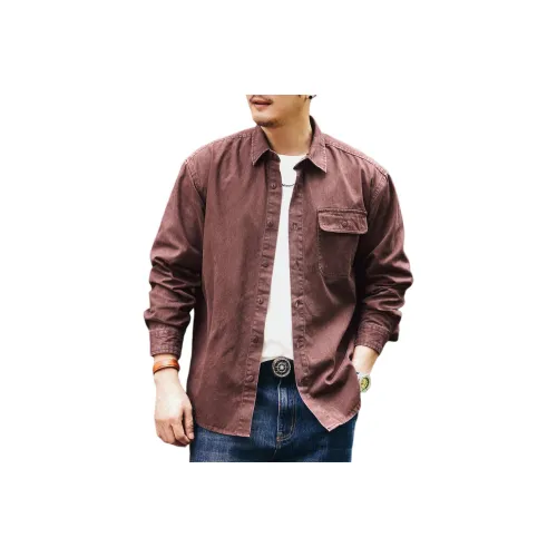 GELANLU Весенний и Осенний Рубашка Свободный крой Унисекс