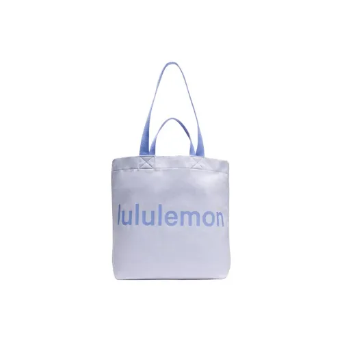 lululemon Хлопок Холст Сумка Стандартная Унисекс Спокойный Синий & Пыльный Фиолетовый