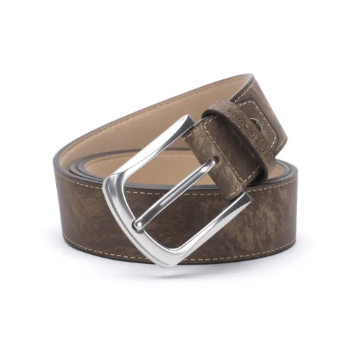 ELLE HOMME Ремни из натуральной коровьей кожи Мужской Желтый Коричневый Синий Ширина 3,85 см