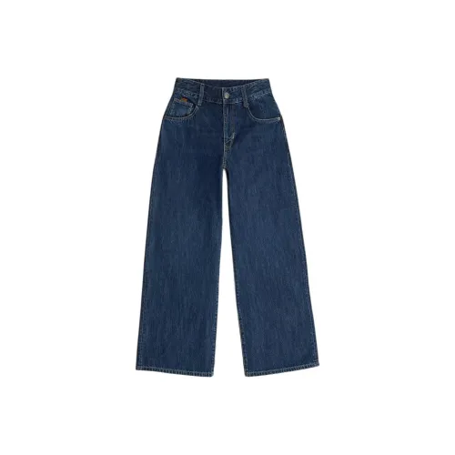 STAR RAW Темно-синие женские джинсы