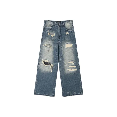 ESSEDANCES Темно-синий Унисекс Джинсы