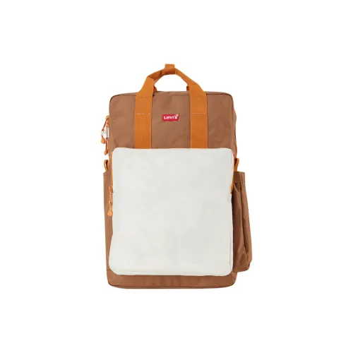 Levi's Полиэстер Рюкзак Стандартный Мужской Коричневый Белый