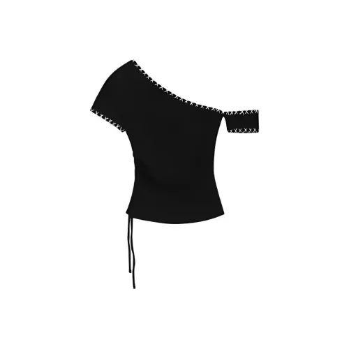 IUNOP Черные Женские T-рубашки