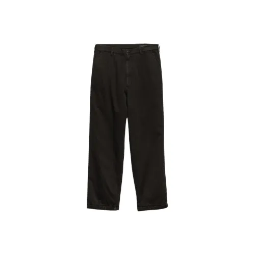 PRADA Мужские Хлопковые Брюки Черные