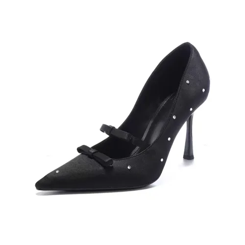 UMEK Узкий каблук Высокие каблуки Женские Черный