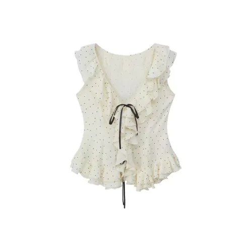 EMDPN Абрикос Женские Рубашки