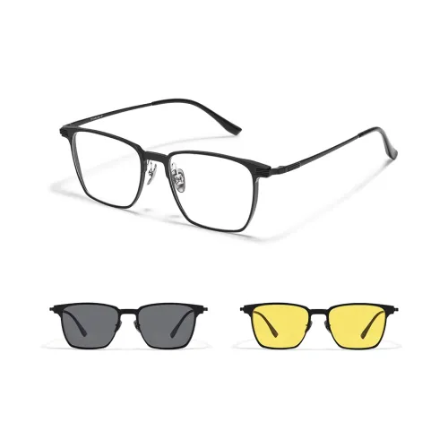 Sagawa Титан Алюминий Магний Сплав Квадратные Оправы для Очков Унисекс