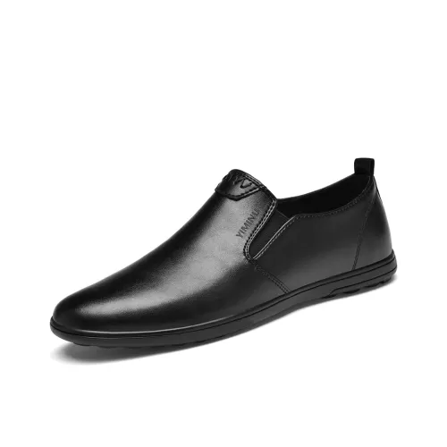 EMINU Мужская повседневная обувь, низкий топ, черный, мужской