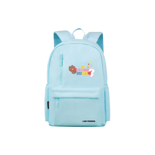 LINE FRIENDS Полиэстер Рюкзак Стандартный Унисекс Церулеан Синий