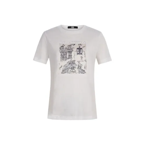 KARL LAGERFELD SS25 Стандартная T-рубашка Женская