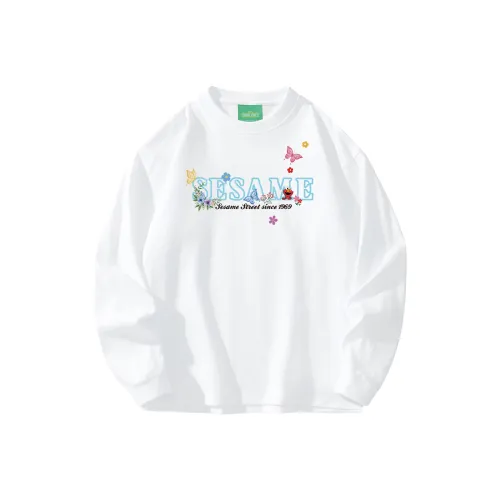 Улица Сезам Длинный рукав Т-рубашка Унисекс
