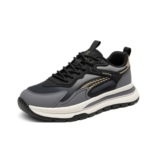 Spider King Low Топ Повседневная обувь Мужская Черная
