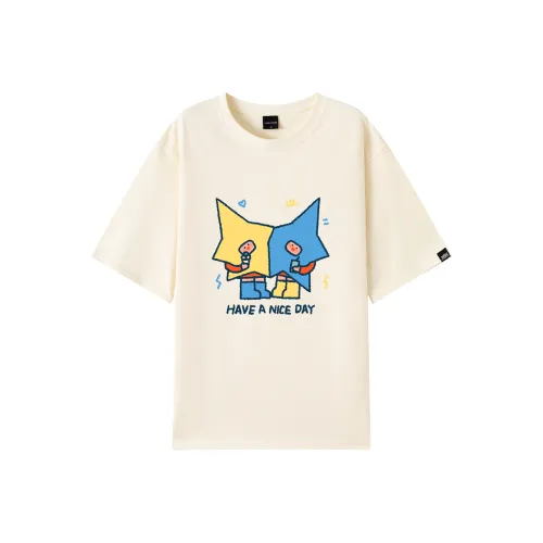 JUNGLE TIGER Карандаш Граффити Звезды Принт 100% хлопок 260г Короткий рукав T-рубашки Унисекс