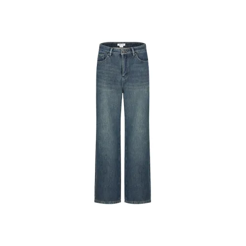 URBAN REVIVO Blue Women's Jeans URBAN REVIVO Синий Женские Джинсы