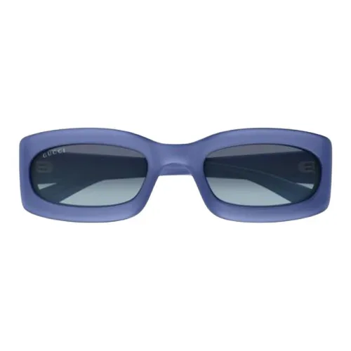GUCCI Ацетат Прямоугольные Солнцезащитные очки Мужские Синие