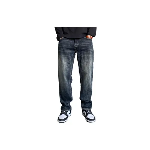 ZHANDASHUAI Черные Унисекс Джинсы