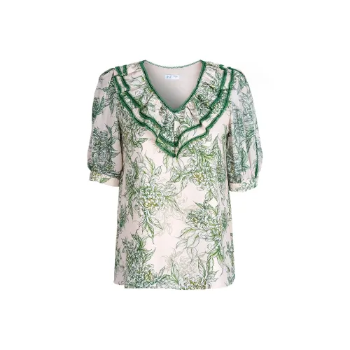 Tang Xi Зеленые Женские Рубашки