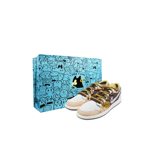 Jordan Air Jordan 1 Mocha Sweet Star Low Top Детские баскетбольные кроссовки Coffee Teenagers