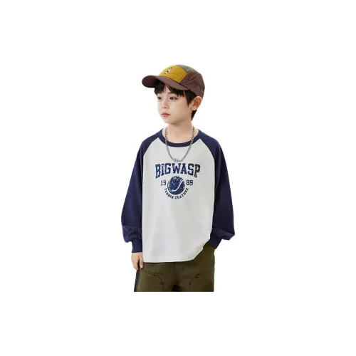 BIG WASP Мальчики Длинный рукав Т-рубашка для весны и осени