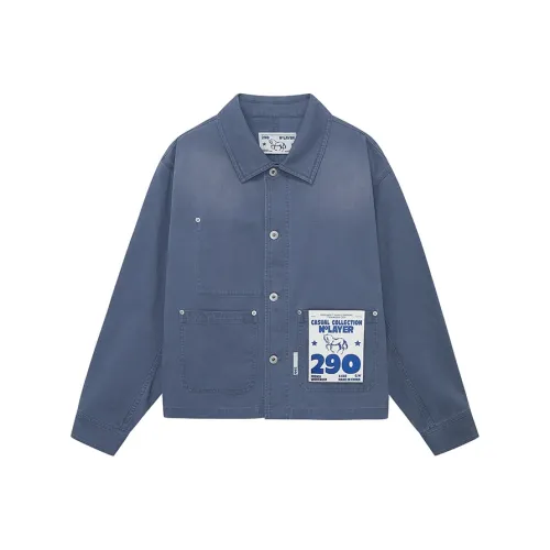 NANS STUDIO Синий Французский Синий Мужские Куртки