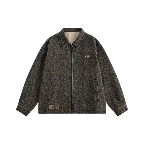 ZMHT Леопардовый принт Унисекс Куртки