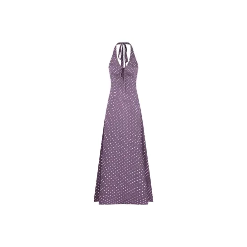 XIAOLIZI Фиолетовые Женские Платья без Рукавов
