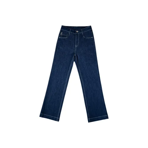 YUNGE Цвет Замковая Повседневная Универсальная Тонкая Расклешенные Джинсы Женские