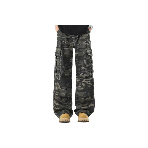 FAVEPOP Камуфляж Желтый Унисекс Джинсы