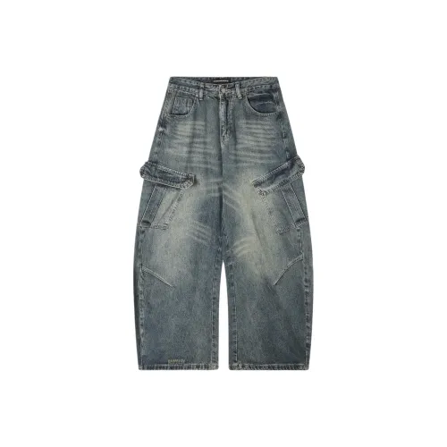 ESSEDANCES Темно-синий Унисекс Джинсы