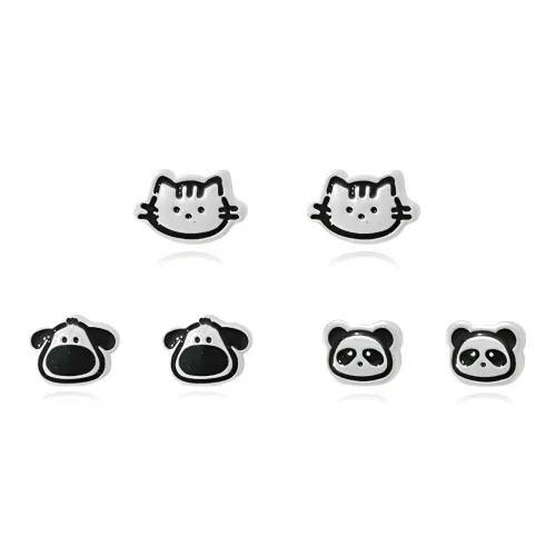 DVNRR Сплав Серьги-гвоздики Женские