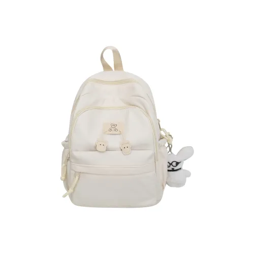 DIFFERENT FACES Нейлон Рюкзак Стандартный Женские Белый
