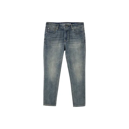 JACK JONES E39 Medium Blue Denim Men's Jeans JACK JONES E39 Средний Синий Деним Мужские Джинсы