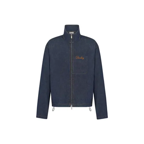 DIOR Темно-синие мужские куртки