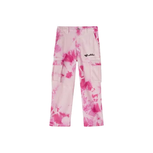 Off Белый Многоцветный Kids Карго Брюки