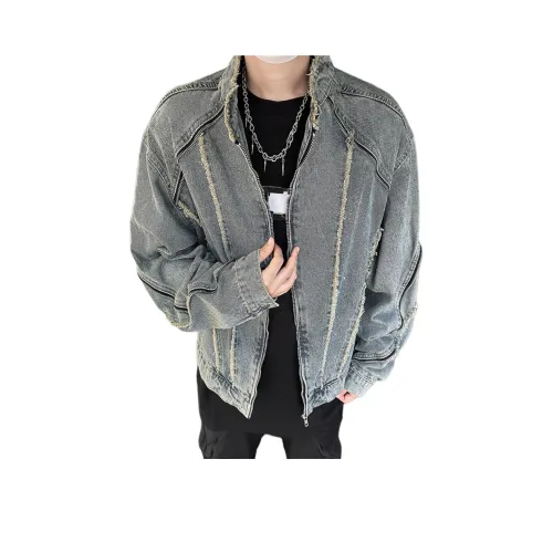 UNA RETA Синий Унисекс Джинсовые куртки