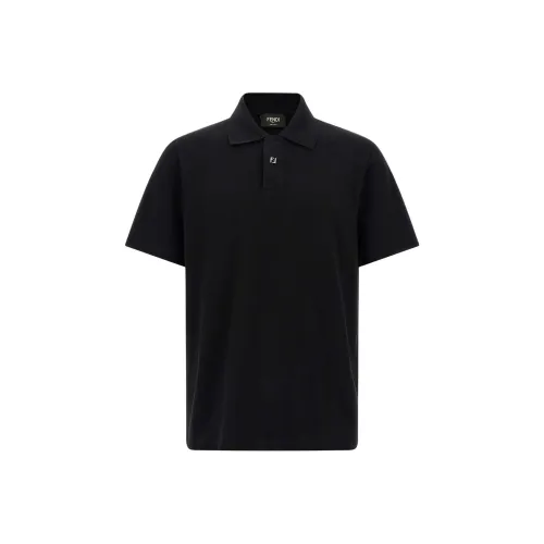 FENDI Мужская черная поло