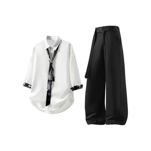 CPD Повседневная рубашка Matching комплект для мужчин полный комплект мужской