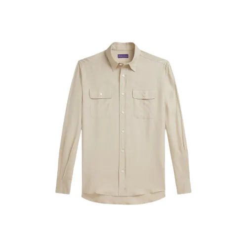 Ralph Lauren Purple Label Бежевые Мужские Рубашки