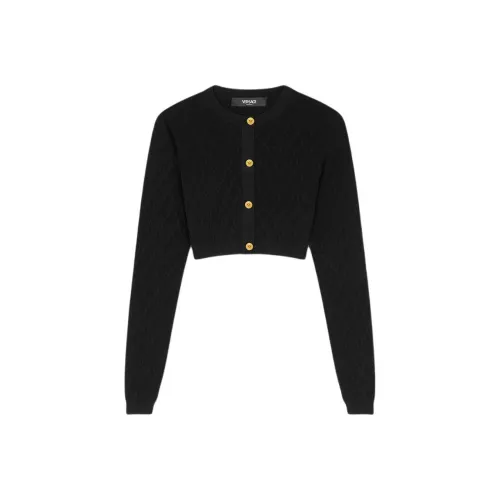 VERSACE Черный Женский Короткий Топ