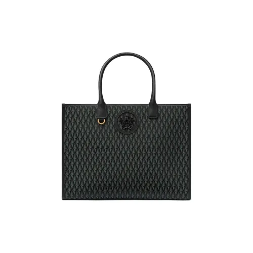 VERSACE La Medusa Полиэстер Тоут Сумка Сумка для покупок Сумка Большая Женская Черная