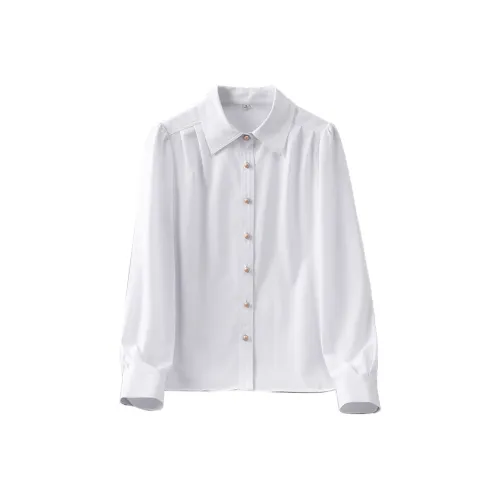 YaiFei Residence Белые Женские Рубашки