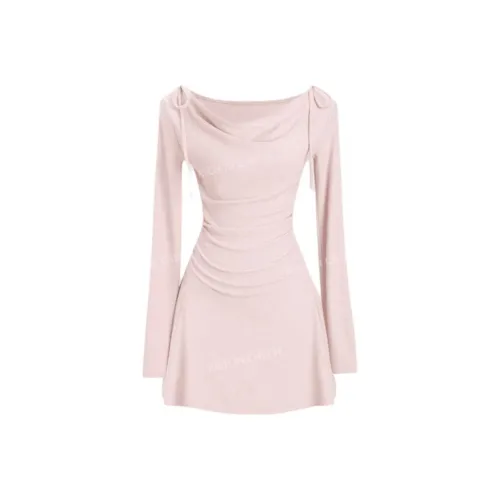 RICH IN CHEESE Длинное платье с длинными рукавами женское