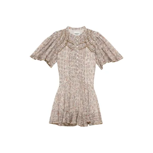 ISABEL MARANT ETOILE Короткое платье с короткими рукавами женское