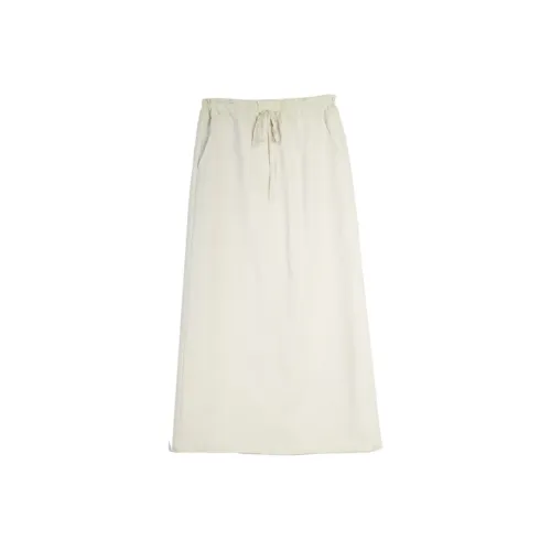 ELLE Серый Зеленый Женский Повседневный Длинная Юбка