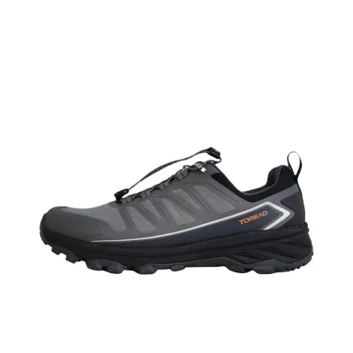 TOREAD Амортизаторы Shock Slip-resistant Abrasion-resistant Низкий топ Походная обувь Мужская Серый Черный
